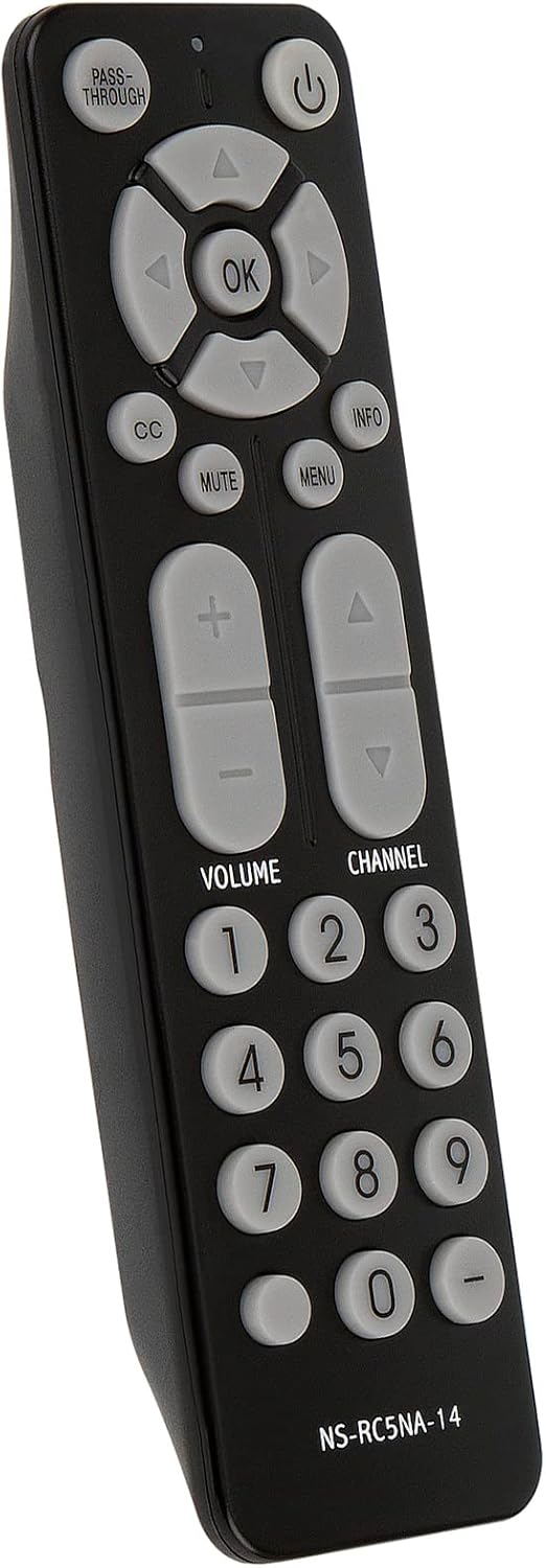 Allimity NS-RC5NA-14 NSRC5NA14 – Mando a distancia de repuesto compatible con Insignia Digital Analog TV Converter Box NS-DXA2 NSDXA2