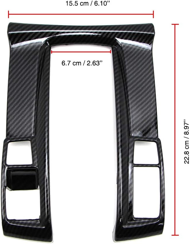 Cubierta de panel de cambio automático de palanca de cambios para Honda Civic de 10 generación 2016 2017 2018 2019 2020 2021 Sedan estilo de fibra