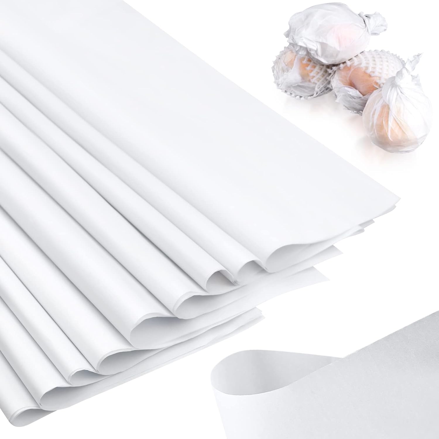 RYKOMO 100 hojas de 24 x 36 pulgadas, sin ácidos, sin ácidos, papel de seda sin ácido, blanco, sin lignina, papel de seda para preservar ropa,