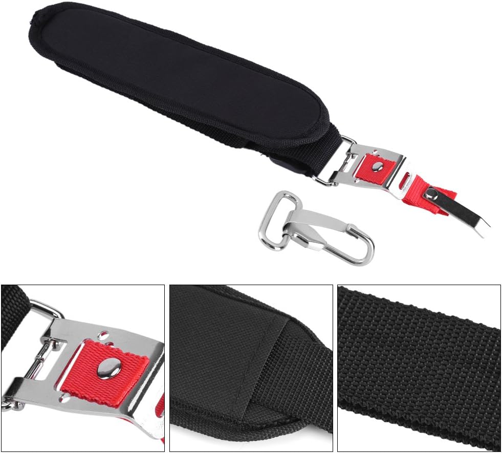 ViaGasaFamido Correa de hombro recortadora para cortacésped, arnés ajustable, correa de hombro con doble correa de nailon duradera para cortador de