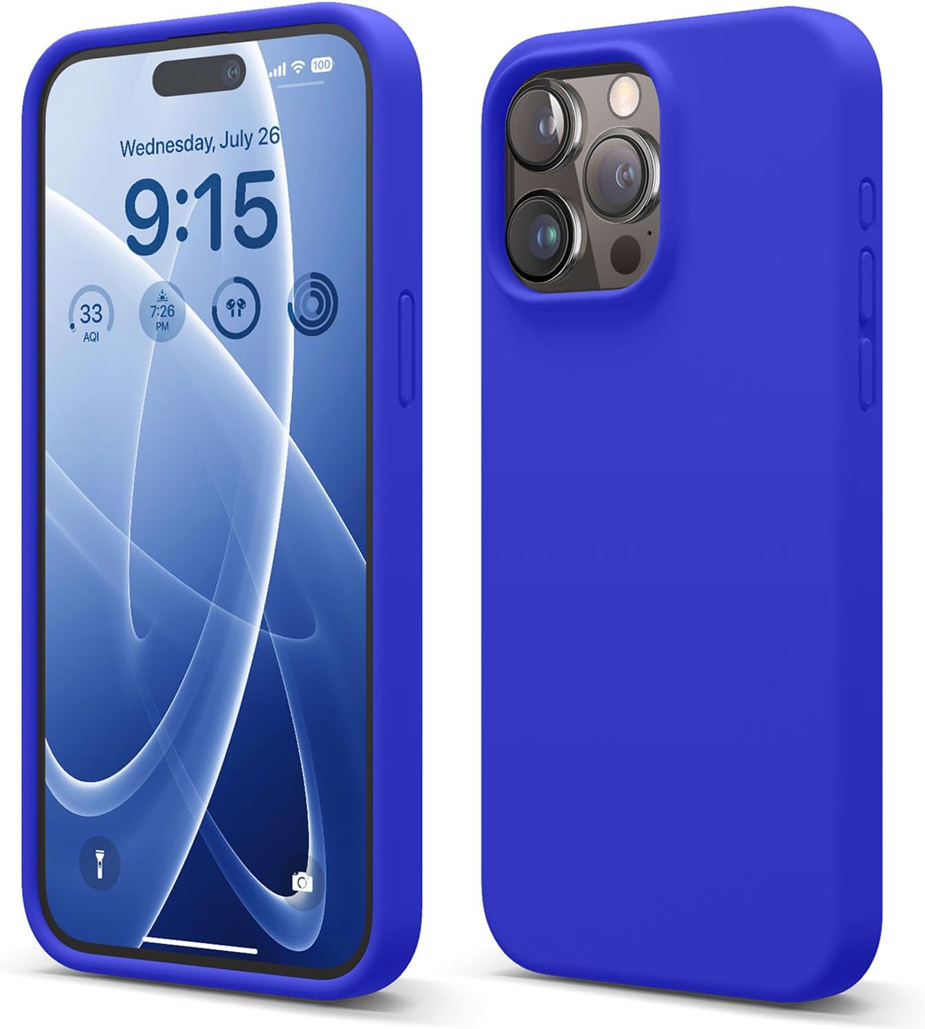 elago Compatible con iPhone 15 Pro Max, funda de silicona líquida, funda protectora de cuerpo completo, a prueba de golpes, funda delgada para