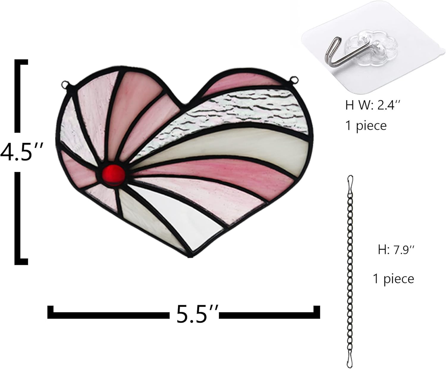 Regalo para mamá, atrapasoles con forma de corazón, para colgar en la ventana, regalo de cumpleaños en forma de corazón para abuela, tía, hermana,