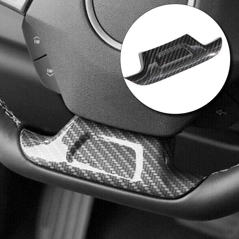 Funda de volante de fibra de carbono para Chevrolet Camaro ZL1 2017-2019 (sin agujero)