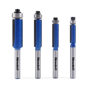 Newdeli Juego de 4 brocas de enrutador de corte empotrado con vástago de 14 de pulgada – Diámetro del rodamiento. 14″, 516″, 38″, 12″ – Rodamiento Newdeli Juego de 4 brocas de enrutador de corte empotrado con vástago de 14 de pulgada – Diámetro del rodamiento. 14″, 516″, 38″, 12″ – Rodamiento