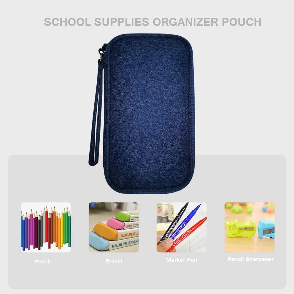 DUMEALAGR Organizador de electrónica, bolsa organizadora de cables, estuche organizador de viaje a prueba de golpes, funda de transporte para