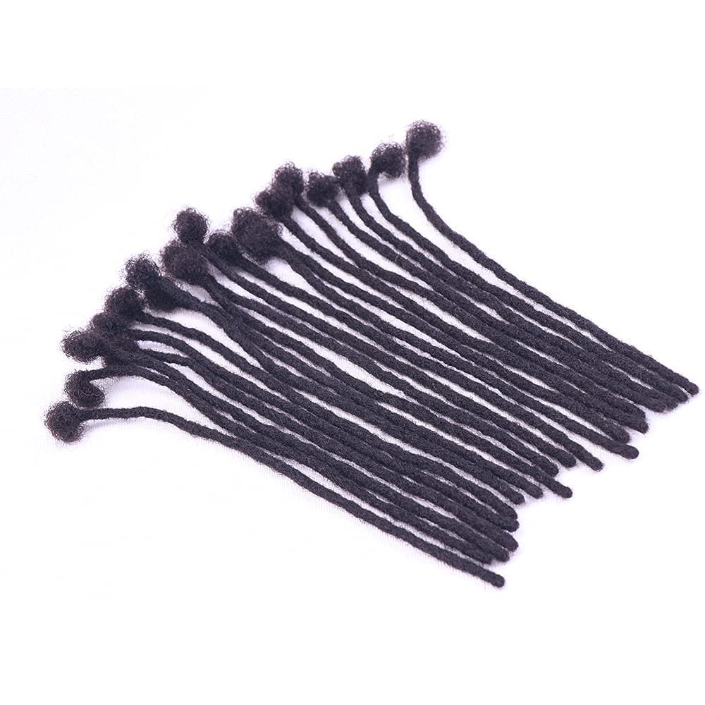 Halythaway Extensiones de cabello humano 100 % real, de 8 pulgadas, 60 hebras de 0.2 in de grosor, para hombres y mujeres, extensiones permanentes