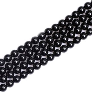 Adabele GE13-6 – 1 hebra de piedras preciosas curativas de turmalina negra natural de grado A de 0.236 pulgadas (58-62 unidades) para fabricación de Adabele GE13-6 – 1 hebra de piedras preciosas curativas de turmalina negra natural de grado A de 0.236 pulgadas (58-62 unidades) para fabricación de