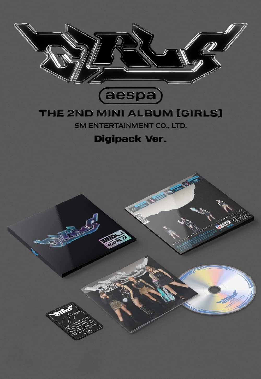 aespa – 2 mini álbum para niñas DIGIPACK ver. CD (D ver.)