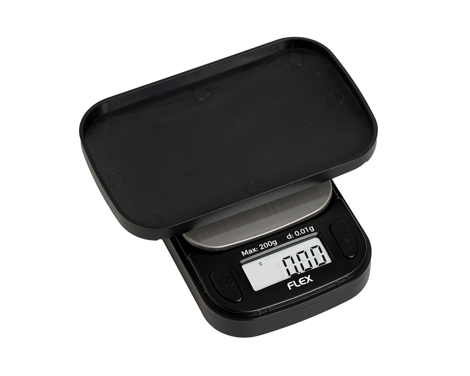 Flex – Mini báscula digital de 7.05 oz x 0.00 oz, báscula digital de cocina, báscula digital de viaje, báscula portátil de alimentos, báscula de