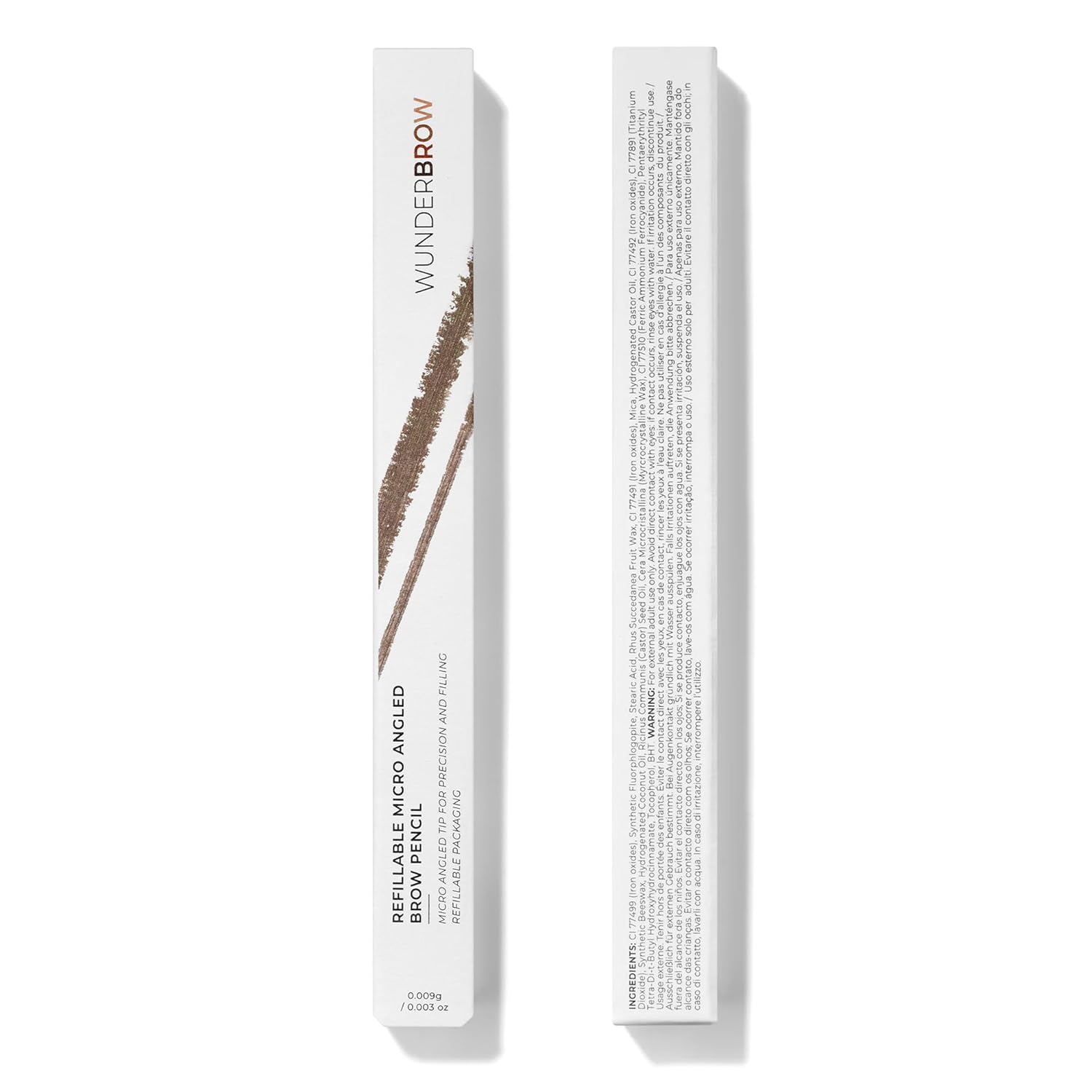 WUNDERBROW Lápiz de cejas recargable Micro-Sculpt (morena)