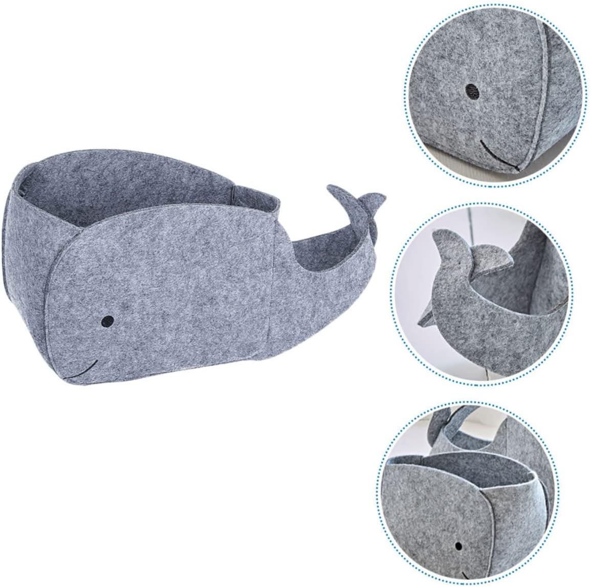 2 cestas plegables de tela de ballena, cubos de almacenamiento plegables de color azul, cajas de cubo plegables para almacenamiento