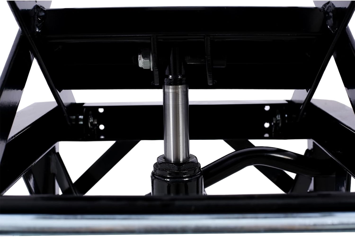 Ruedas hidráulicas de 300 libras para motocicleta de tijera, elevador de pie para motos de suciedad pequeñas, color negro