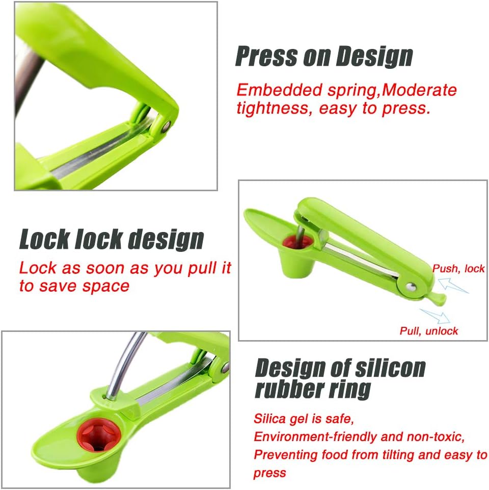 Cherry Pitter – Herramienta de deshuesador de aceitunas para eliminar piedra de base verde, simple y duradero, accesorio de cocina resistente