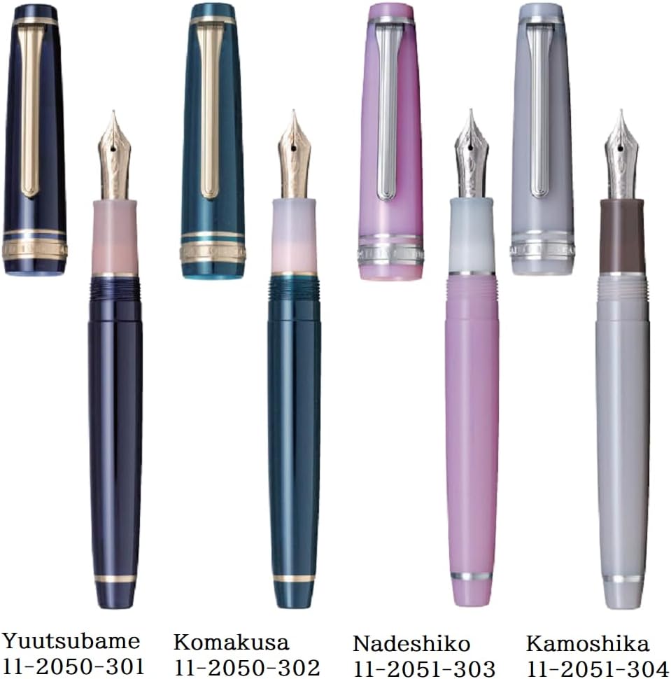 Pluma estilográfica Sailor SHIKIORI Sansui Nadeshiko punta fina mediana 11-2051-303 importación de Japón con lápiz óptico original bolígrafo táctil
