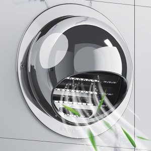 Cubierta de chimenea de acero inoxidable 304, cubierta de salida de ventilación de pared redonda, tubo de escape de PVC, tapa de lluvia para Cubierta de chimenea de acero inoxidable 304, cubierta de salida de ventilación de pared redonda, tubo de escape de PVC, tapa de lluvia para