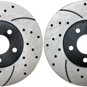 AutoShack PR63002LR – Par de 2 rotores de freno delanteros perforados y ranurados, repuesto negro para Chrysler PT Cruiser 2.4L FWD 2001 2002 2003 AutoShack PR63002LR – Par de 2 rotores de freno delanteros perforados y ranurados, repuesto negro para Chrysler PT Cruiser 2.4L FWD 2001 2002 2003