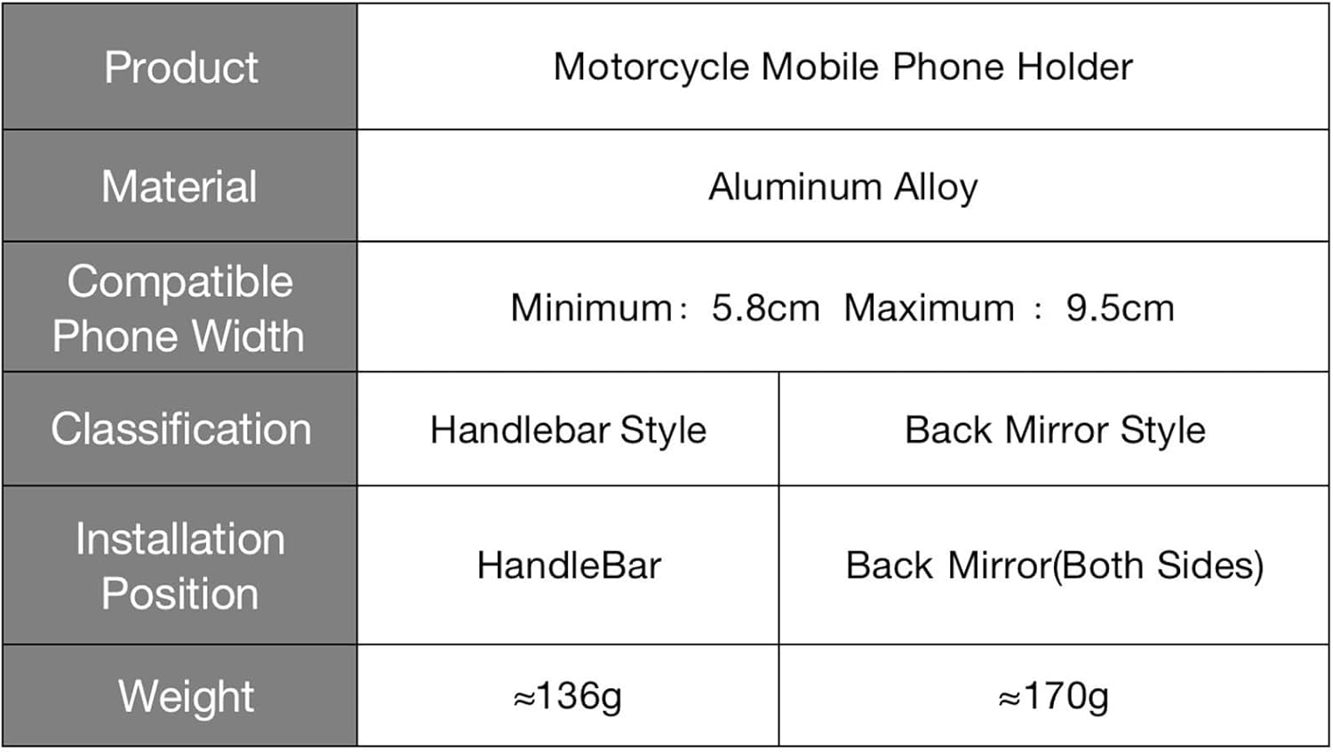 Para Ducati Scrambler 400 800 1100 Manillar Espejo Teléfono GPS Soporte Soporte de Moto Accesorios Soporte de Teléfono Móvil (Color Manillar Plata)