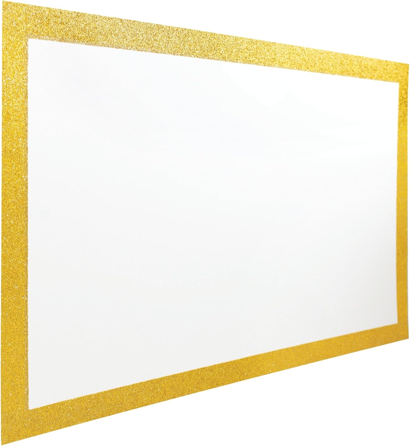 Artskills Tablero de póster enmarcado con purpurina, 13 x 22 pulgadas, doradoblanco
