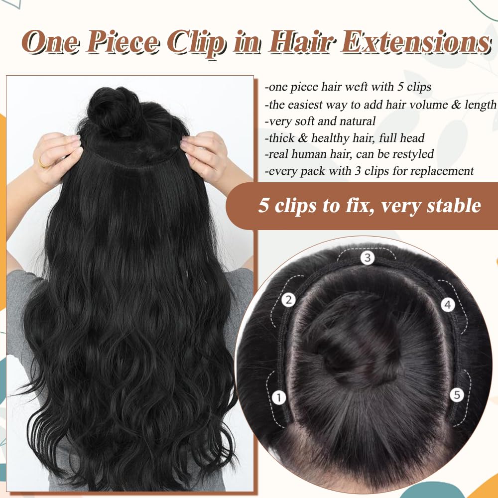 Extensiones de cabello humano real con clip, de una pieza, sin costuras, de color rubio beige a rubio platino, extensiones de cabello humano Remy de