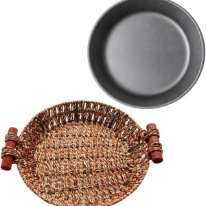 Didiseaon 1 juego de placa chisporroteante de filete placa de parrilla de hierro fundido plato chisporroteante de hierro fundido placa Didiseaon 1 juego de placa chisporroteante de filete placa de parrilla de hierro fundido plato chisporroteante de hierro fundido placa