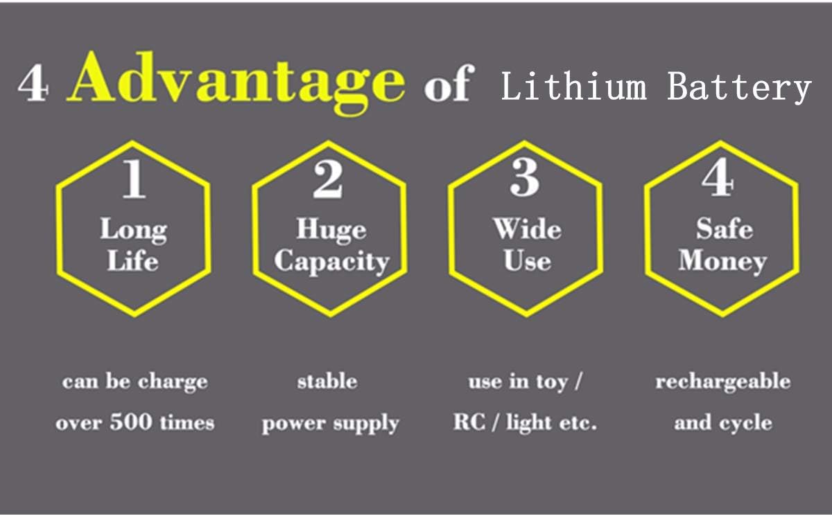2 unids 6.4 V 500 mAh JST y SM3P doble enchufe batería de litio con cable de carga USB para WLtoys 18401 18402 control remoto de alta velocidad RC