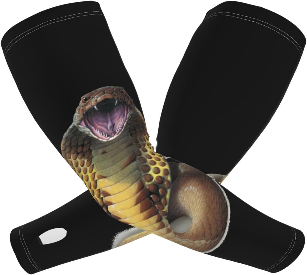 Mangas de compresión con estampado de serpiente, mangas de compresión para brazos, mangas de enfriamiento para el sol, protección solar UV, mangas