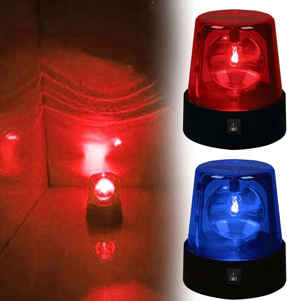 EKDJKK Lámpara de fiesta intermitente roja giratoria de 3 pulgadas, luz estroboscópica de DJ, luces de advertencia de seguridad intermitentes de 360