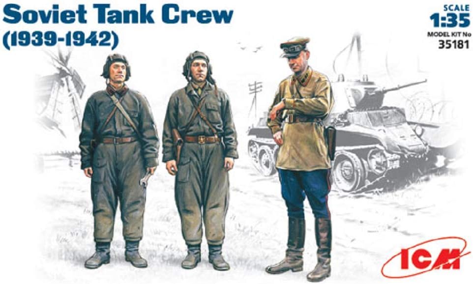 ICM Modelos Soviética Tank Crew 1939-1942 Kit de construcción