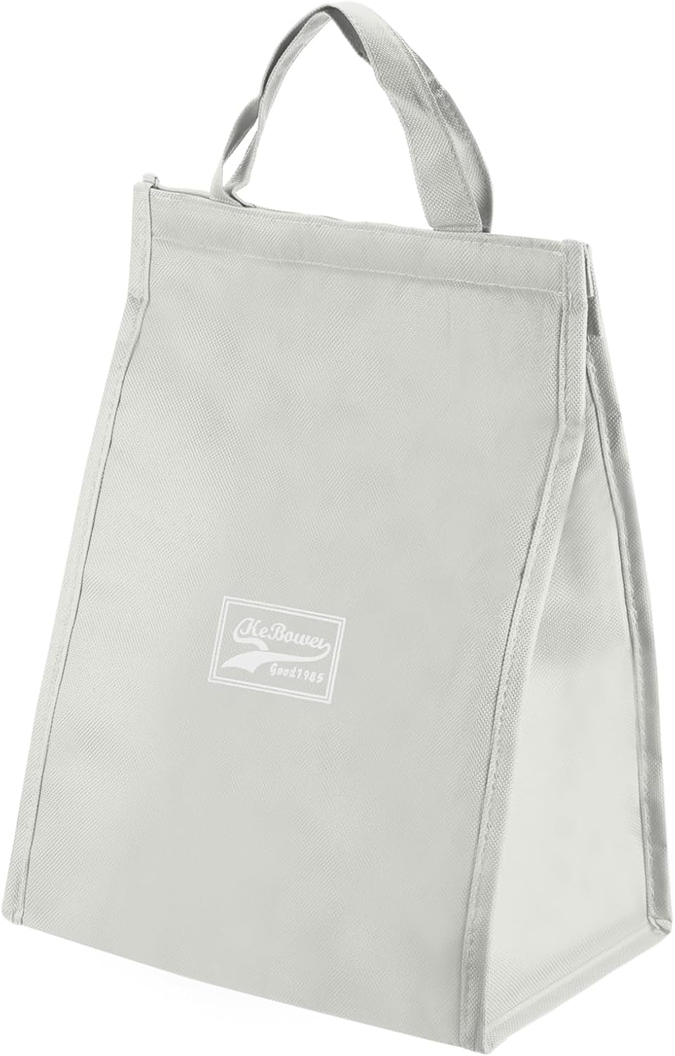 PATIKIL Lonchera para mujereshombres, bolsa térmica térmica reutilizable de 13 x 6.3 x 10 pulgadas para el trabajo, picnic al aire libre, color gris