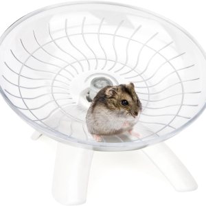 Rueda de hámster silenciosa, rueda de ejercicio para hámster, plato volador para hámsters, jerbos, ratones y otras mascotas pequeñas (blanco) Rueda de hámster silenciosa, rueda de ejercicio para hámster, plato volador para hámsters, jerbos, ratones y otras mascotas pequeñas (blanco)