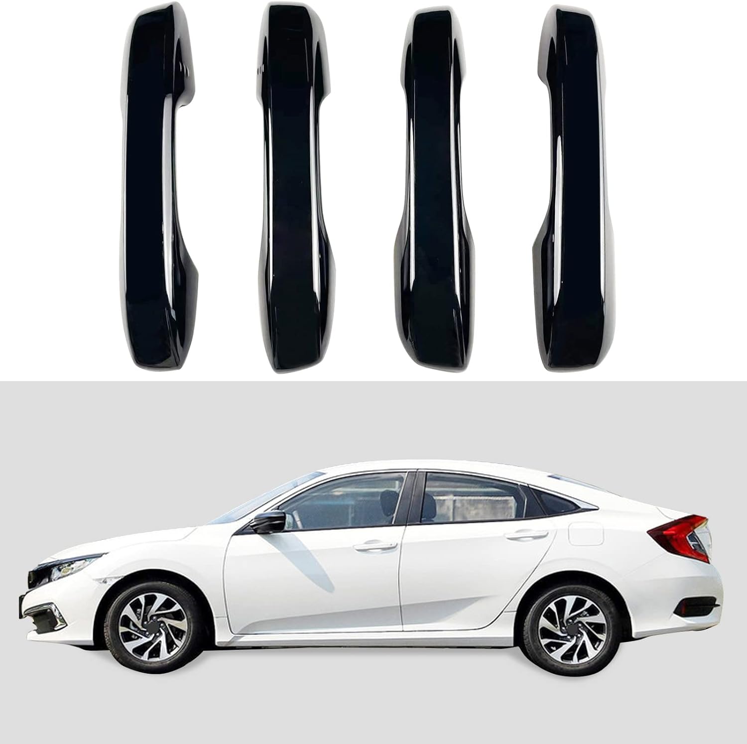 Fundas para manija de puerta compatibles con accesorios Civic de 11 generación, para Honda Civic 2022 2023, Accord 2023, CR-V 2023, HR-V 2023 con