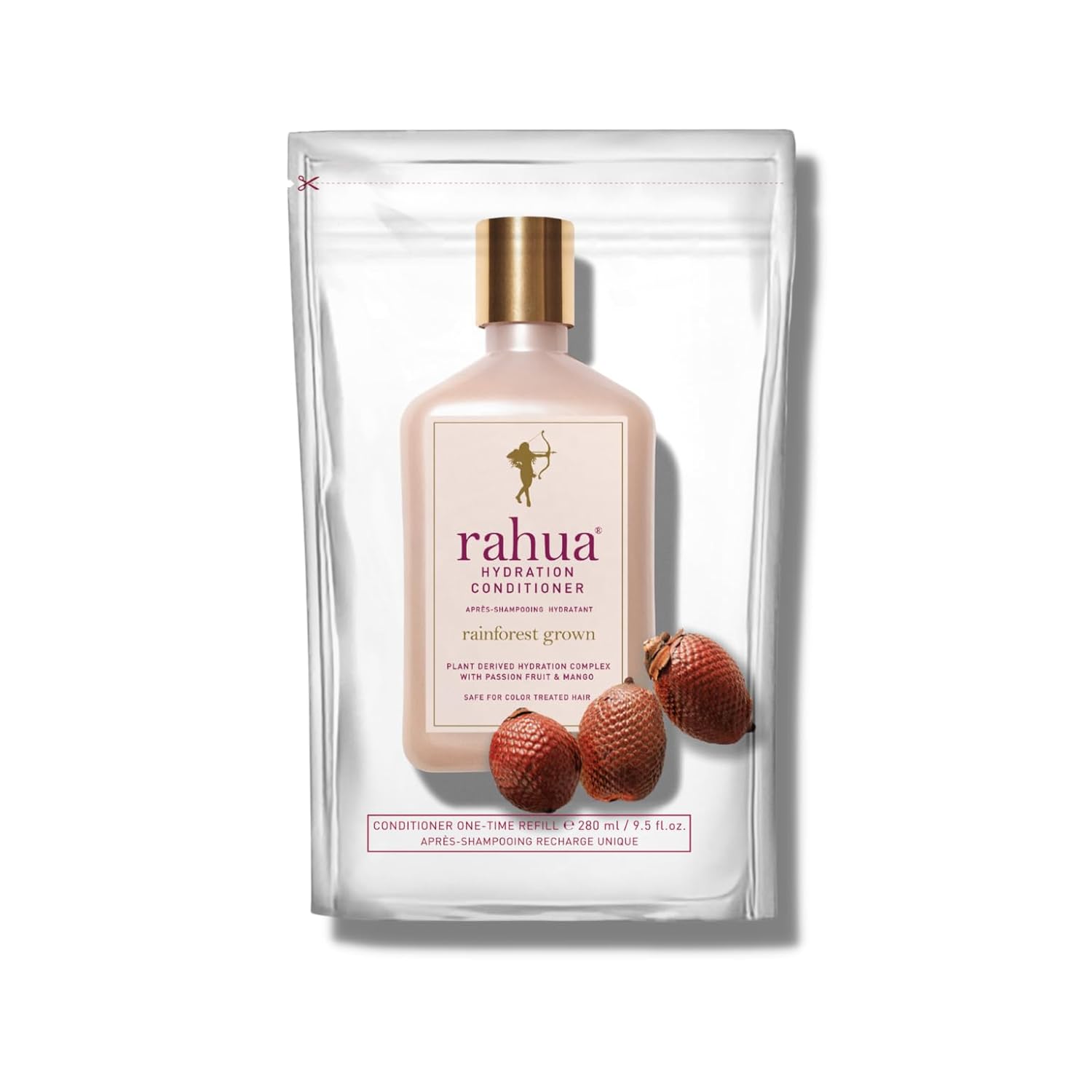 Rahua Recambio de acondicionador de hidratación de 9.5 onzas líquidas, fórmula hidratante y nutritiva con ingredientes naturales para control del