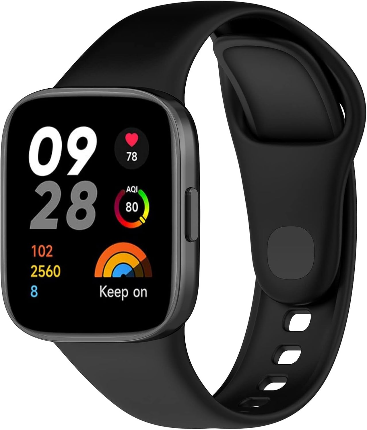FitTurn Paquete de 8 correas coloridas compatibles con Xiaomi Mi Watch Lite 3Redmi Watch 3, correa deportiva de repuesto ajustable de silicona suave