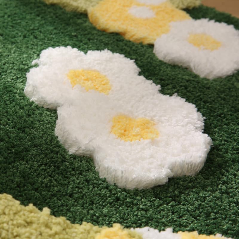 Alfombra de musgo, bonita alfombra de baño con hojas de musgo verde, alfombra de baño de musgo verde hierba, alfombra de musgo 3D antideslizante,