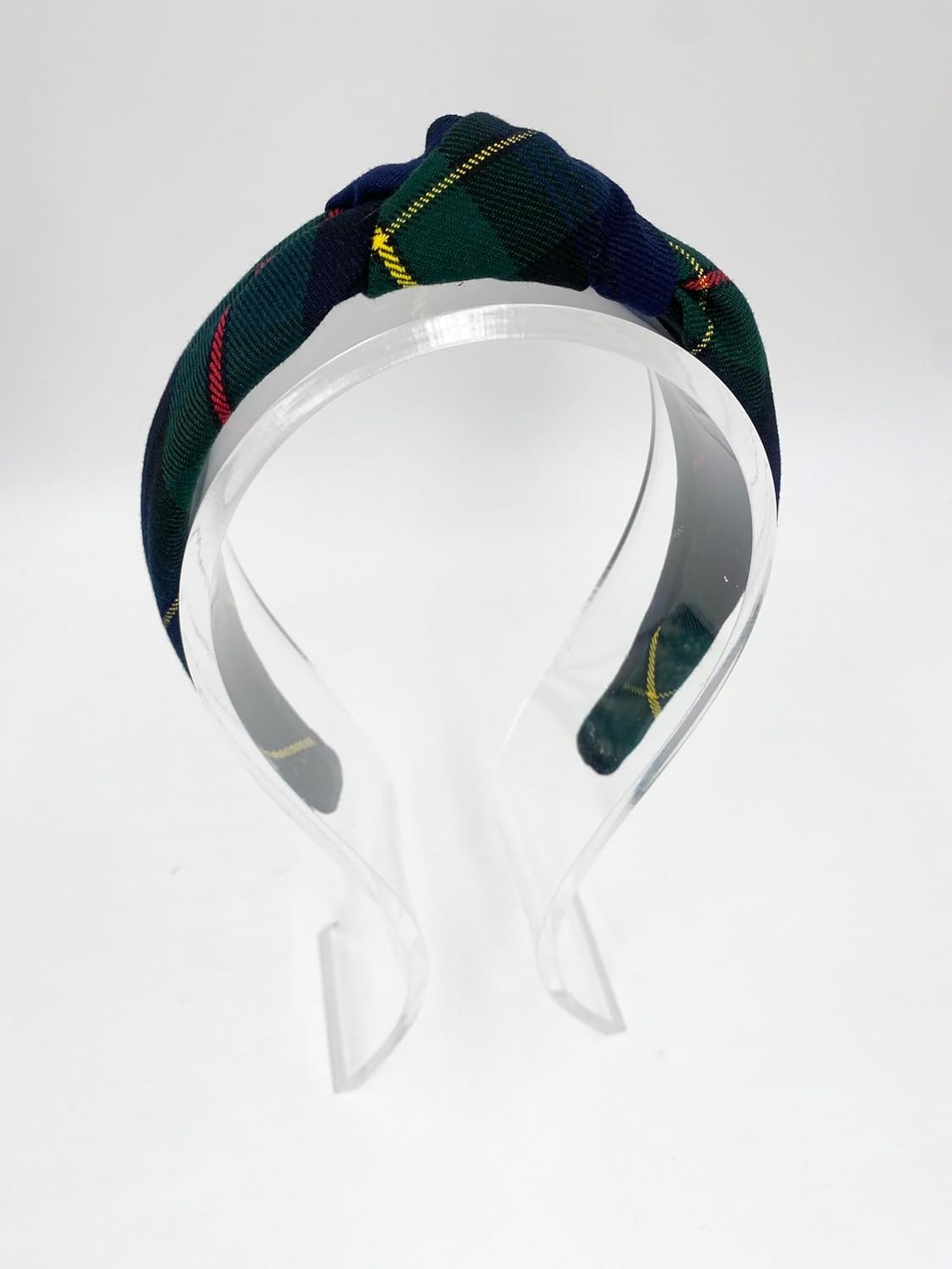 1.25″ Knotted Headband in School Uniform Plaid-Padded headband-Knot at Top-Uniform Headband (Plaid 83)