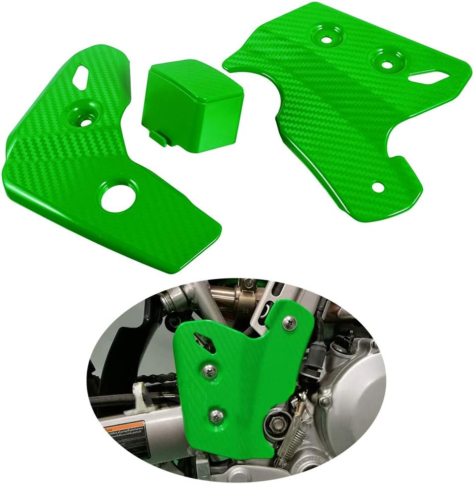 Protector de marco de motocicleta parachoques cubierta protectora Accesorios de carenado para KLX250 1993-2016 para D-TrackerX 1998-2016 (verde)