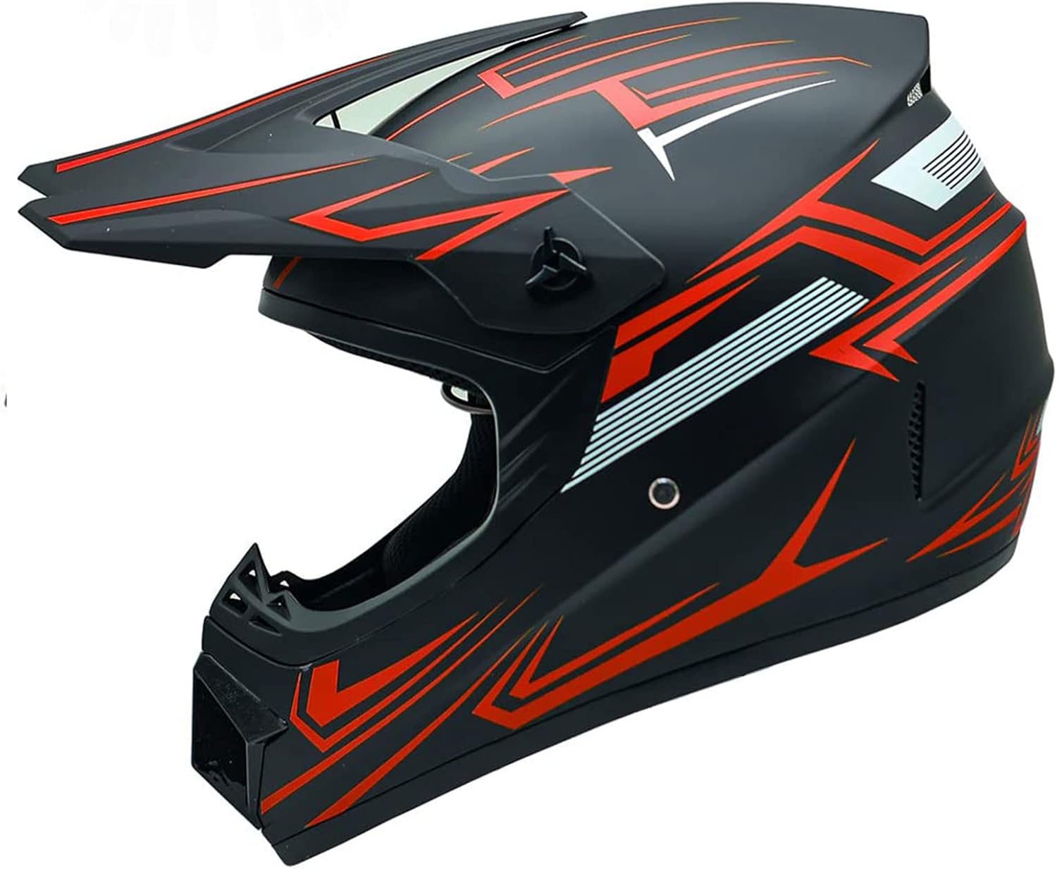 Casco de motocross a la moda para jóvenes, casco unisex para adultos, ATV, todoterreno, bicicleta de montaña, motocicleta, casco rojo, aprobado por