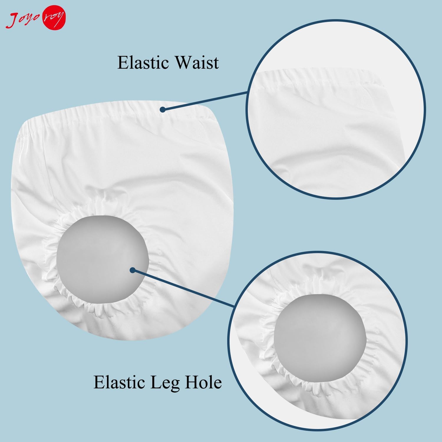 Joyo roy Ropa interior de plástico para niños pequeños Cubiertas de pañales para niñas Pantalones de goma Cubierta de pañales de tela Pantalones de