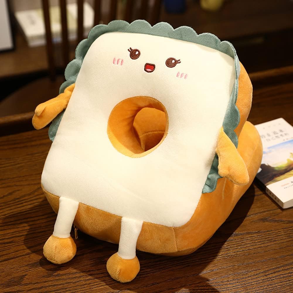 Almohada de comida, almohada para dormir, mesa de siesta para adultos y niños, almohada de felpa de juguete de felpa, almohada de viaje para la