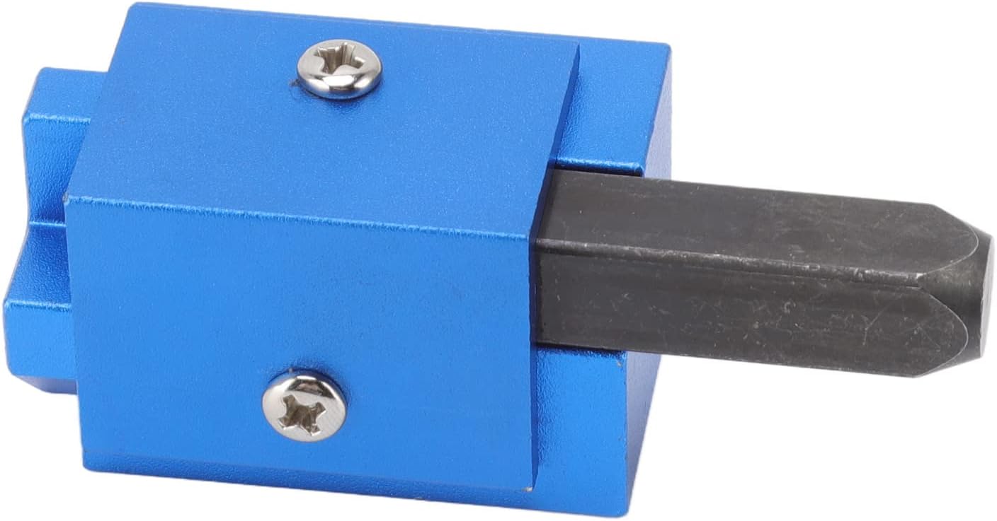 Fdit Cincel de esquina, ángulo recto de esquina de madera cincel herramienta de cuadratura para ranurar (azul)