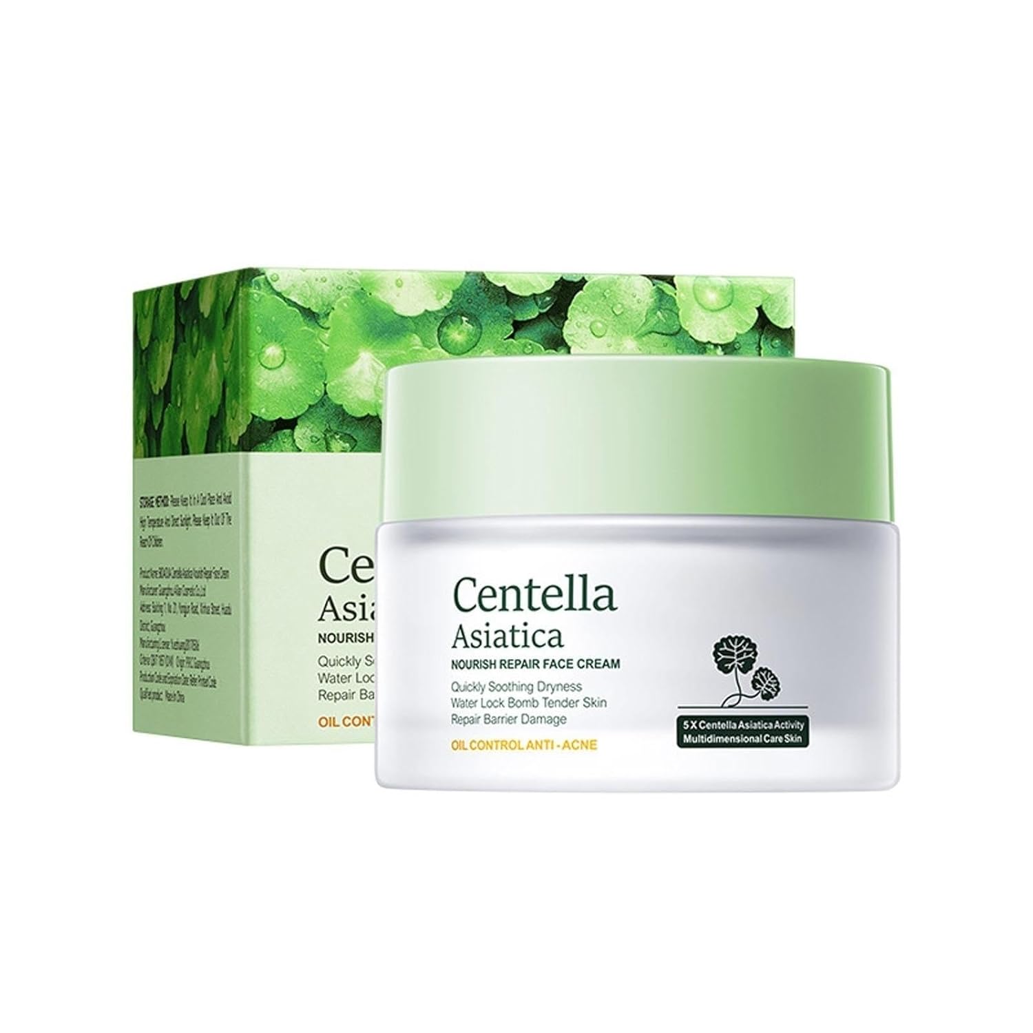Centella Asiatica Repair Crema facial hidratante facial profundamente nutritiva e hidratante crema de día y noche calma la sequedad Levantando