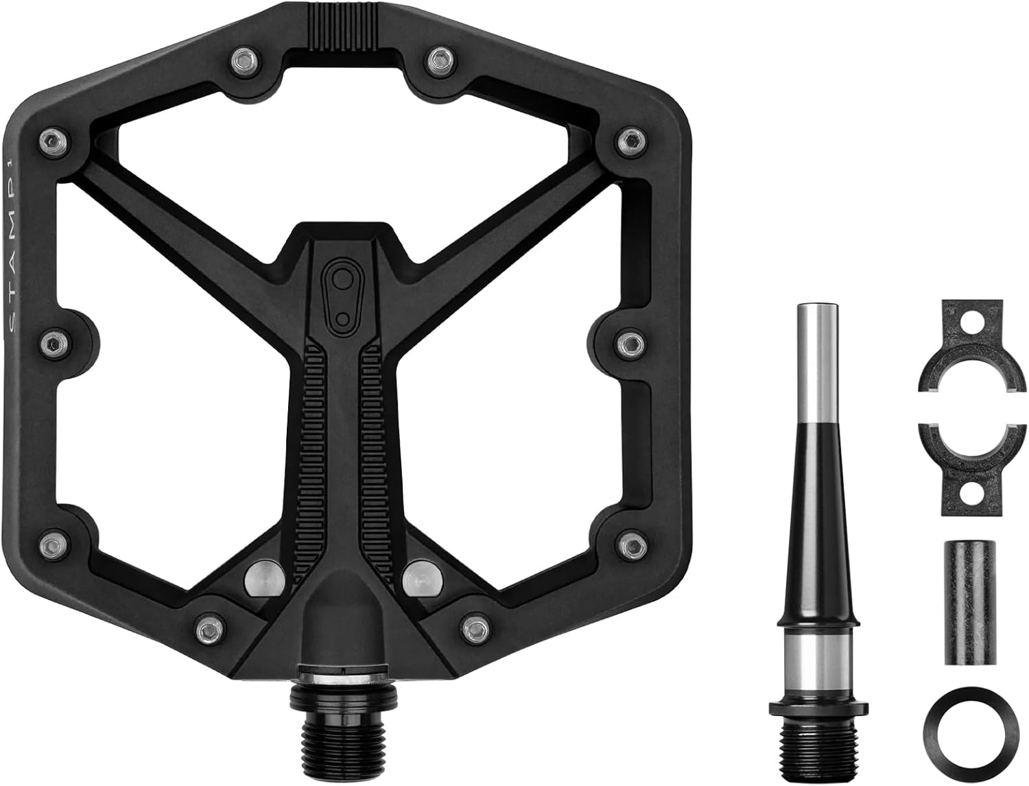 Crankbrothers Stamp – Pedal para bicicleta BMX y MTB perfil mínimo, agarre ajustable