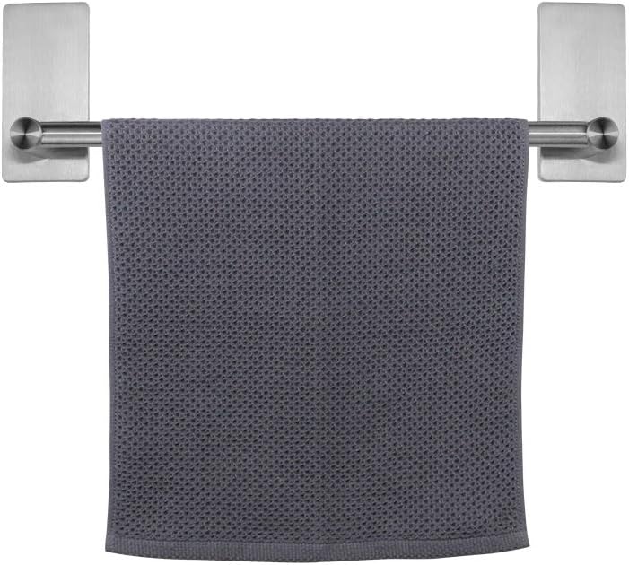 NearMoon toallero de barra autoadhesivo de acero inoxidable para baño, soporte para colgar toallas en la pared, estilo contemporáneo, sin