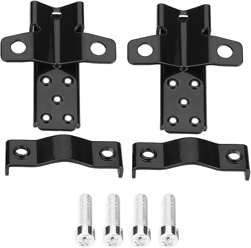 Estriberas para motocicleta, Pasajero Negro Elegante Marco de Moto de Metal para Autopista Bar Piernas Universal Rests Pedales Para Motocicletas