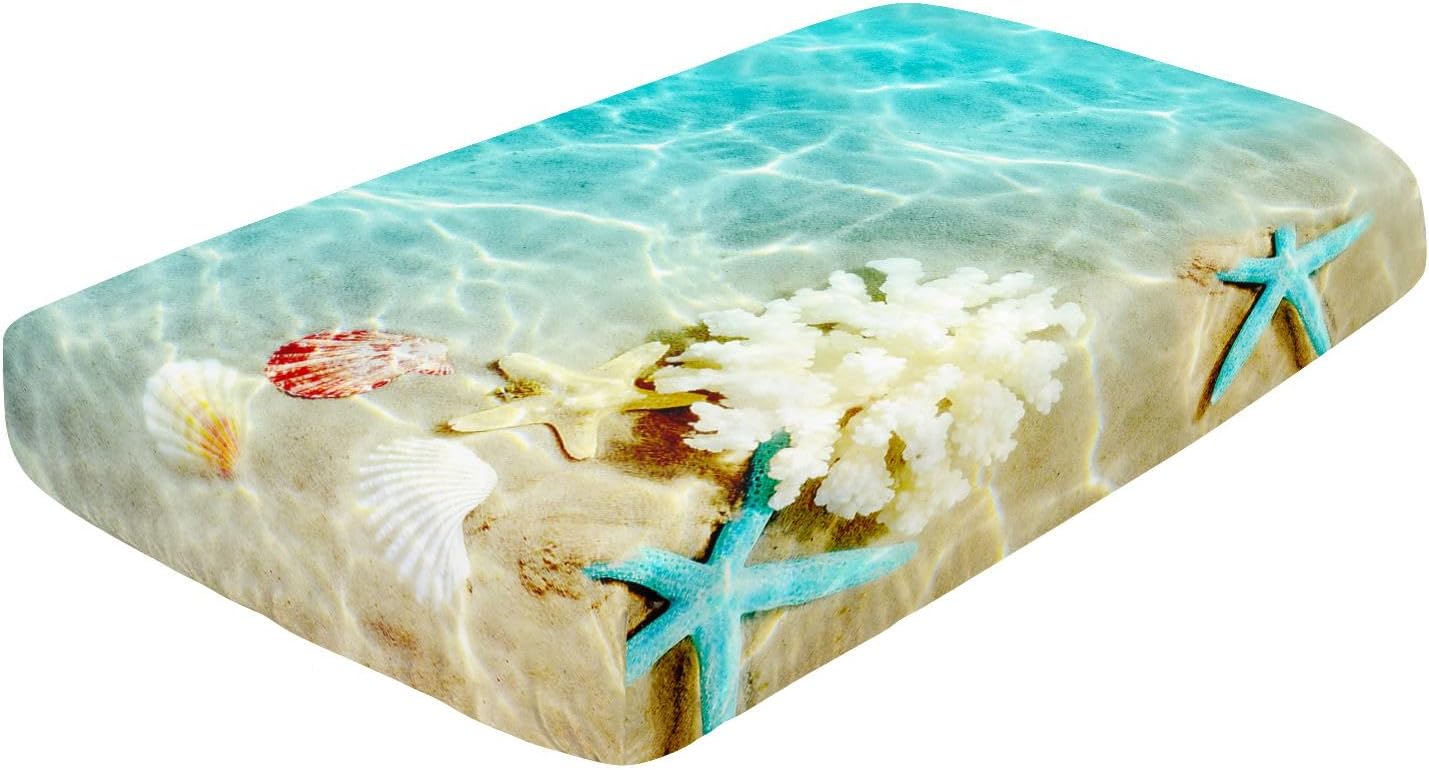 Datura home Juego de ropa de cama para cuna, 3 piezas de ropa de cama para cuna con edredón, sábana de cuna y falda de cuna, ropa de cama impresa de