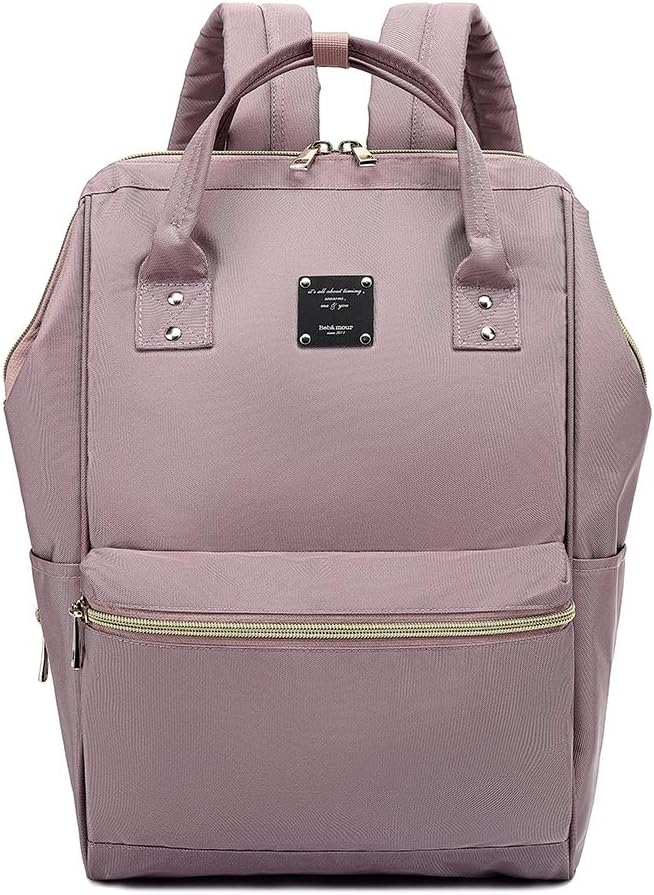 Bebamour Mochila casual para laptop para mujer y hombre, Rosado, Mochilas de viaje