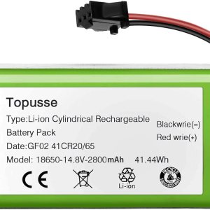 TOPUSSE Batería de repuesto Pa04 de iones de litio de 14.4 V 2800 mAh compatible con Ecovacs Deebot Vacuum N79 N79S DN622 y Eufy RoboVac 11S, 11S TOPUSSE Batería de repuesto Pa04 de iones de litio de 14.4 V 2800 mAh compatible con Ecovacs Deebot Vacuum N79 N79S DN622 y Eufy RoboVac 11S, 11S