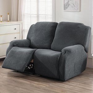 vctops Repelente al agua, 6 piezas, funda de sofá reclinable para sofá biplaza reclinable, tela jacquard elástica, suave, protector de muebles vctops Repelente al agua, 6 piezas, funda de sofá reclinable para sofá biplaza reclinable, tela jacquard elástica, suave, protector de muebles