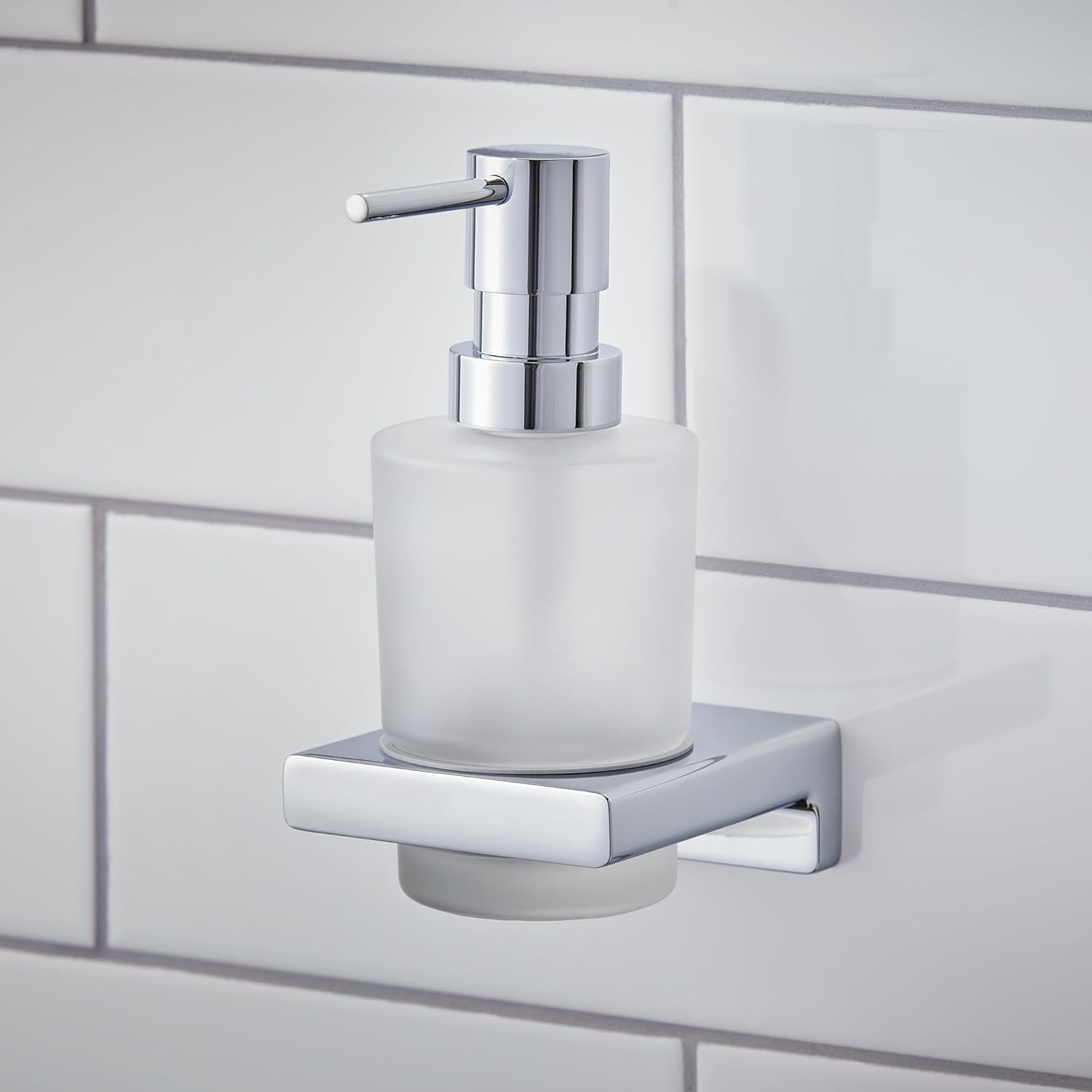 hansgrohe 41745000 AddStoris Dispensador de jabón, cromado