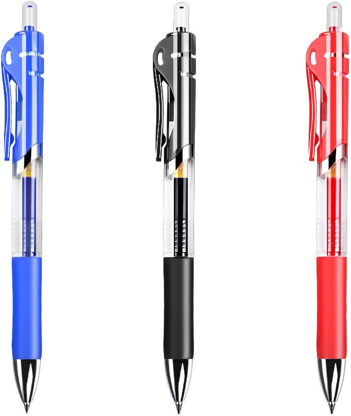 ZLXHDL 0.5 bolígrafos de punta fina, bolígrafos retráctiles de tinta de gel, escritura más suave, agarre cómodo, gran capacidad, bolígrafo de firma